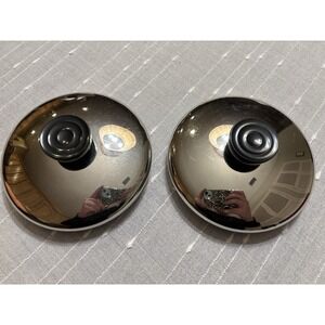 Set Of 2 Revere Ware Replacement Stainless Steel Lids 5.5" Diameter